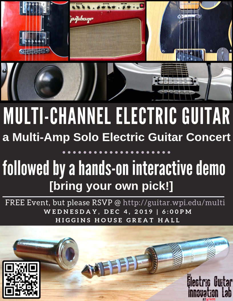 Multi-Channel Electric Guitar Concert Flyer